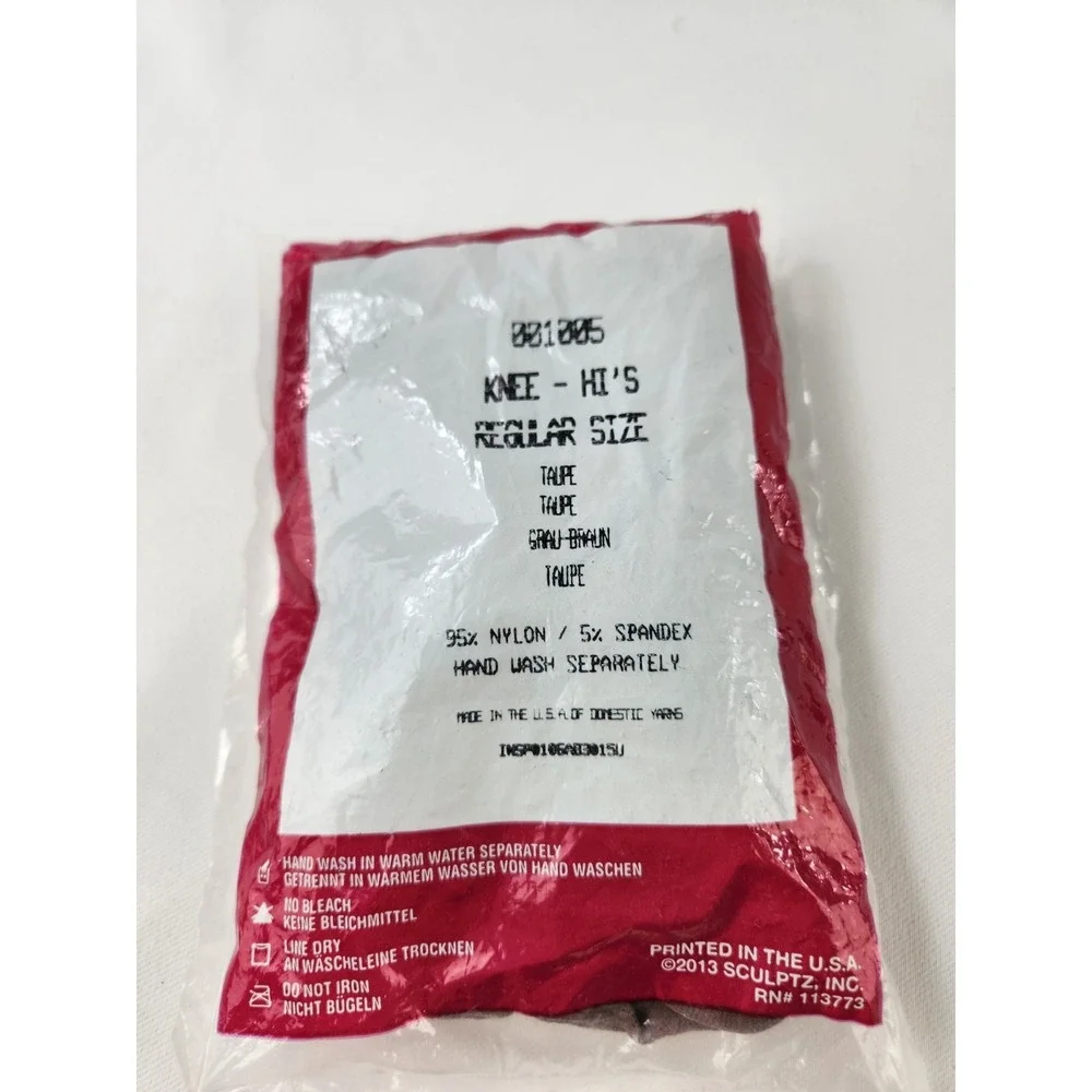Vintage SILKIES Knee‎ Hi's Taupe Pantyhose Hose High New